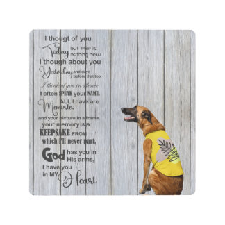 犬素朴の写パーソナライズされた真 メタルプリント