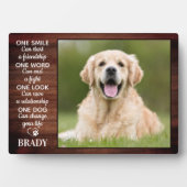 犬素朴恋人引用文Keepsake Dog写真 フォトプラーク (正面)