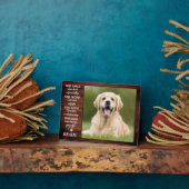 犬素朴恋人引用文Keepsake Dog写真 フォトプラーク (側面)