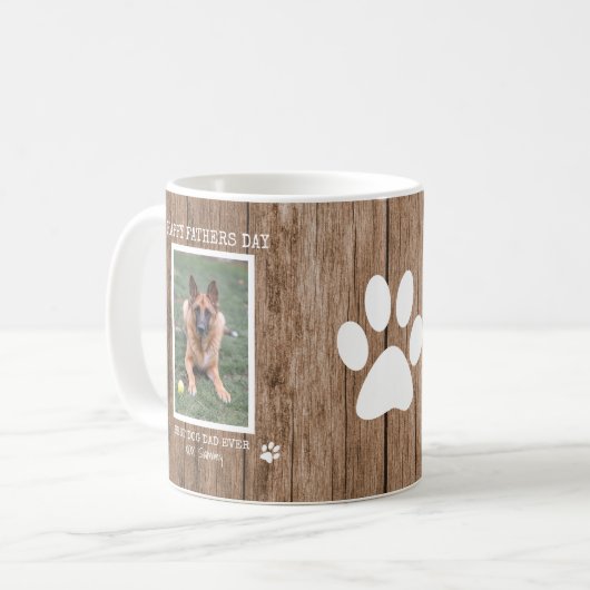 犬素朴最高ののパパが父の日を撮影 コーヒーマグカップ (正面左)