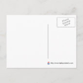 犬結婚したのカップル 案内ポストカード (裏面)