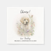 犬結婚のカクテル スタンダードカクテルナプキン (正面)