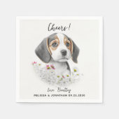 犬結婚のカクテル スタンダードカクテルナプキン (正面)