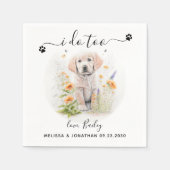犬結婚のカクテル スタンダードカクテルナプキン (正面)