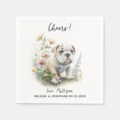 犬結婚のカクテル スタンダードカクテルナプキン (正面)