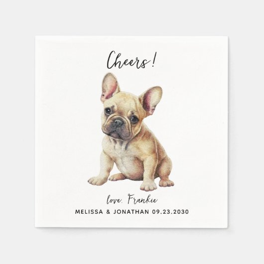 犬結婚のカクテル スタンダードカクテルナプキン (正面)