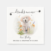 犬結婚のカクテル スタンダードカクテルナプキン (正面)