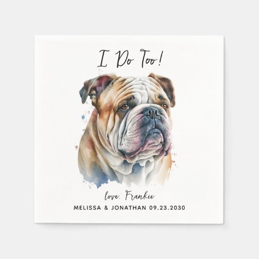 犬結婚のカクテル スタンダードカクテルナプキン (正面)