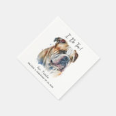 犬結婚のカクテル スタンダードカクテルナプキン (角)