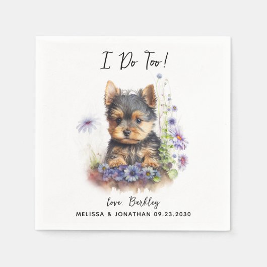 犬結婚のカクテル スタンダードカクテルナプキン (正面)