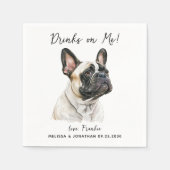 犬結婚のカクテル スタンダードカクテルナプキン (正面)