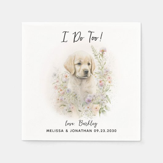 犬結婚のカクテル スタンダードカクテルナプキン (正面)