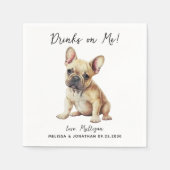 犬結婚のカクテル スタンダードカクテルナプキン (正面)