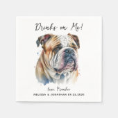 犬結婚のカクテル スタンダードカクテルナプキン (正面)