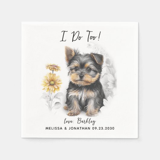 犬結婚のカクテル スタンダードカクテルナプキン (正面)