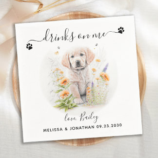 犬結婚のカクテル スタンダードカクテルナプキン