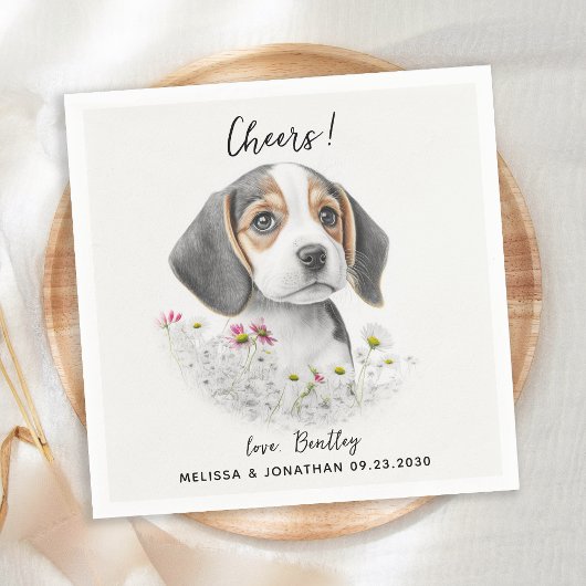 犬結婚のカクテル スタンダードカクテルナプキン