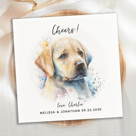 犬結婚のカクテル スタンダードカクテルナプキン