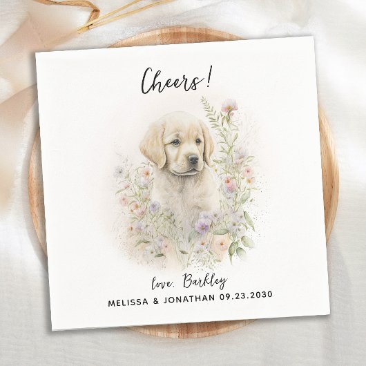 犬結婚のカクテル スタンダードカクテルナプキン