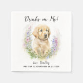 犬結婚のカクテル スタンダードカクテルナプキン (正面)