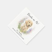 犬結婚のカクテル スタンダードカクテルナプキン (角)