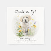 犬結婚のカクテル スタンダードカクテルナプキン (正面)