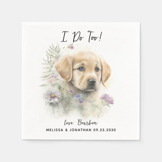 犬結婚のカクテル スタンダードカクテルナプキン (正面)