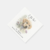 犬結婚のカクテル スタンダードカクテルナプキン (角)