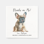 犬結婚のカクテル スタンダードカクテルナプキン (正面)