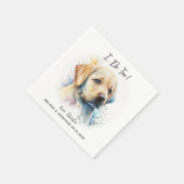 犬結婚のカクテル スタンダードカクテルナプキン (角)