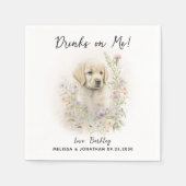 犬結婚のカクテル スタンダードカクテルナプキン (正面)