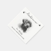 犬結婚のカクテル スタンダードカクテルナプキン (角)