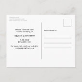 犬結婚のパーソナライズされたペット写真 案内ポストカード (裏面)