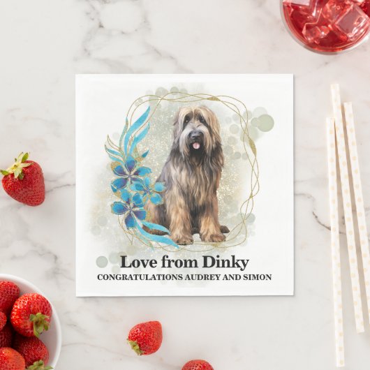 犬結婚の写真でナプキンを買う スタンダードランチョンナプキン (インサイチュ)