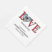 犬結婚の写真を持つナプキン スタンダードランチョンナプキン (角)