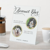 犬結婚式の引き出物ビスケットバーペットトリート結婚ズ 台座サイン (インサイチュ)