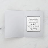 犬絵画が誕生日 カード (内部)