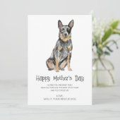 犬絵画の母の日 シーズンカード (スタンド正面)