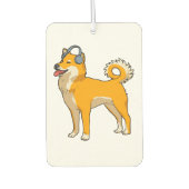 犬聞は音楽に カーエアーフレッシュナー (正面)