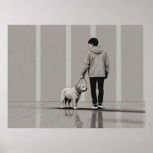 犬芸の少年 ポスター (正面)