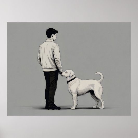 犬芸の少年 ポスター (正面)