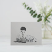犬芸の少年 ポストカード (スタンド正面)