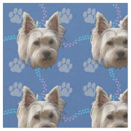 犬芸術的たち – West Highland White Terrier v1 ファブリック