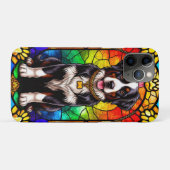 犬芸術的ステンドグラスポートレート Case-Mate iPhoneケース (裏面(横))