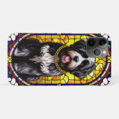 犬芸術的ステンドグラスポートレート Case-Mate iPhoneケース (裏面(横))