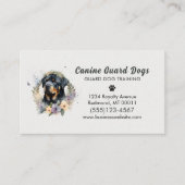 犬行動訓練ペットサービスフローラ 名刺 (正面)