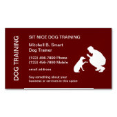 犬訓練用名刺マグネットテンプレート マグネット名刺 (正面)