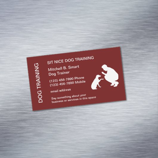 犬訓練用名刺マグネットテンプレート マグネット名刺 (インサイチュ)
