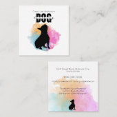 犬訓練 スクエア名刺 (正面/裏面)