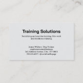 犬訓練 名刺 (裏面)